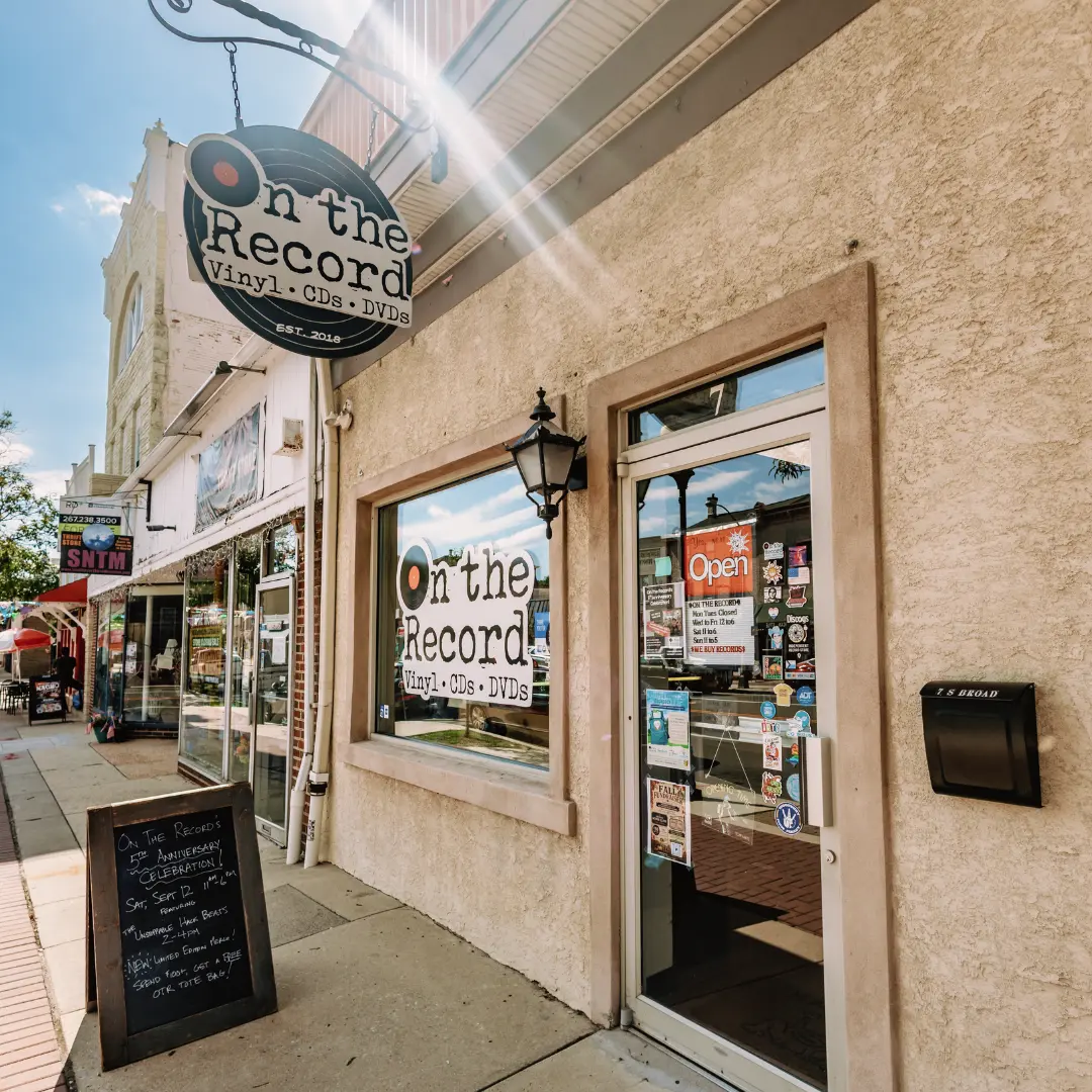 On the record storefront On the record storefront