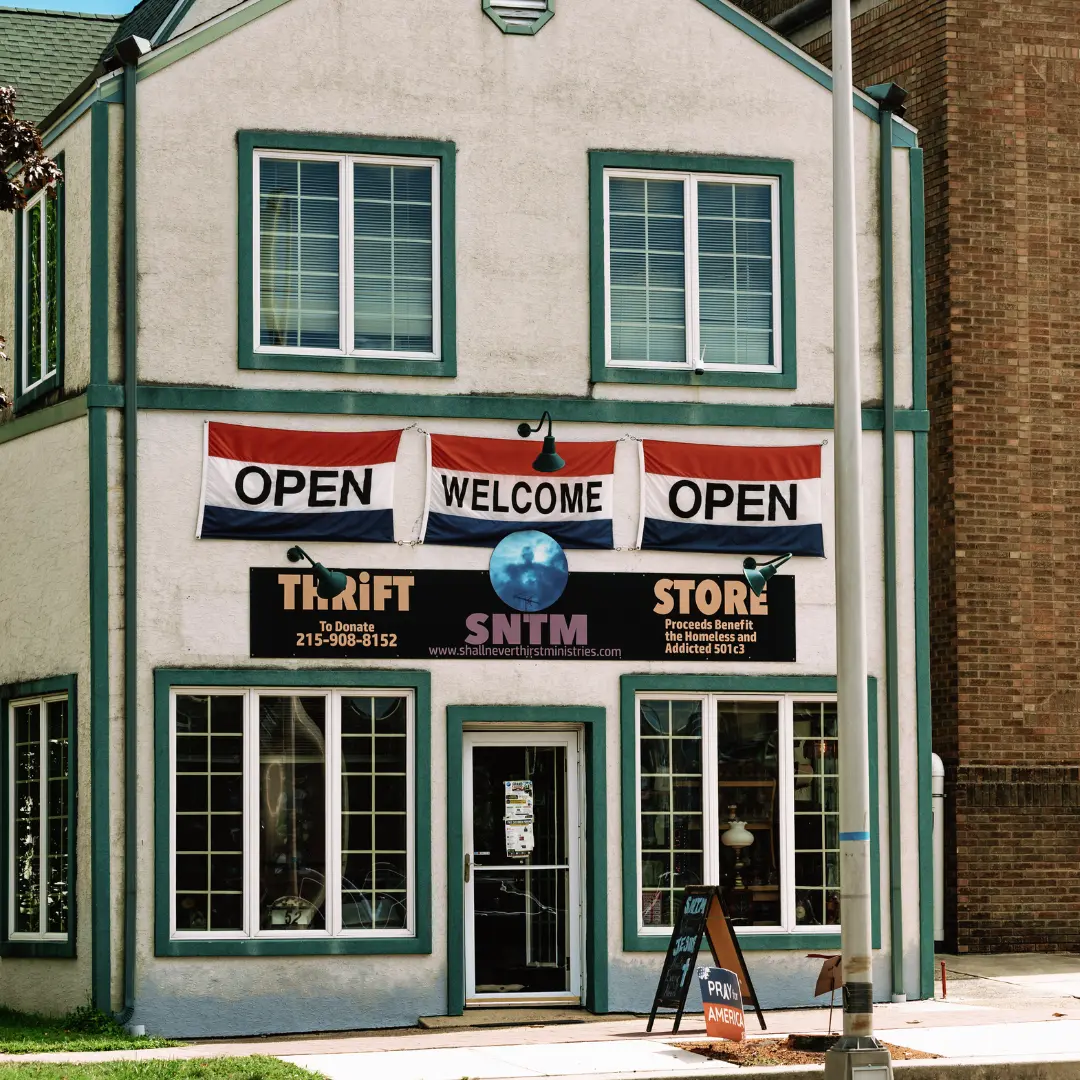 Thrift store storefront Thrift store storefront